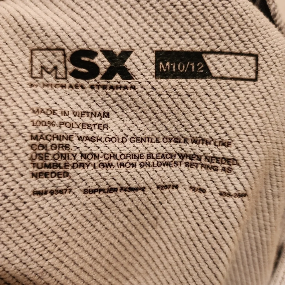 Michael Strahan MSX Boys gray short sleeve hooded shirt Size M 10/12